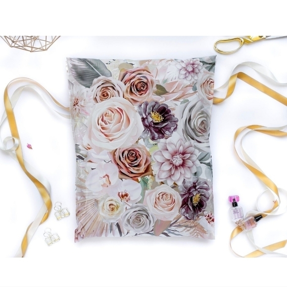 30 BOHO FLORAL THEMED POLYMAILER BUNDLE•30 PACK - Picture 7 of 9